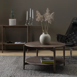 Calpe sideboard and Leia Coffee table in brown oiled ash in living room