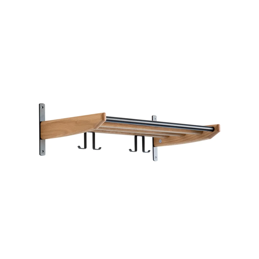 Cora coat rack in oiled oak L59