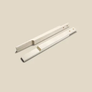 End legs for Zece and Zana headboards on beige background