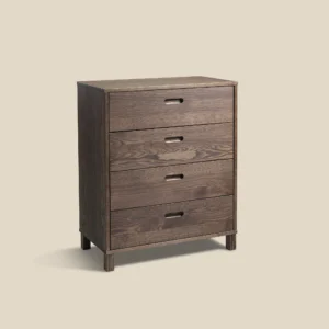 Leon dresser brown oiled ash on beige background