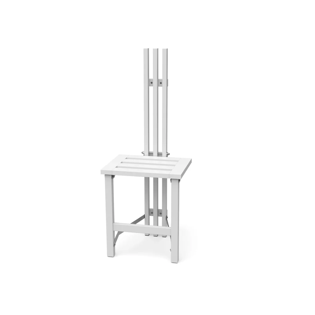 Nadja wall-mounted chair white lacquer